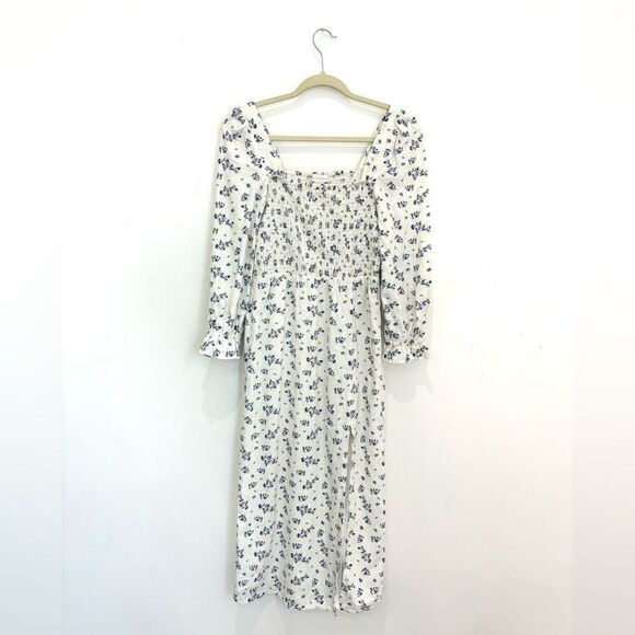 House of Harlow 1960 Floral Midi Linen Dress - Picture 4 of 7